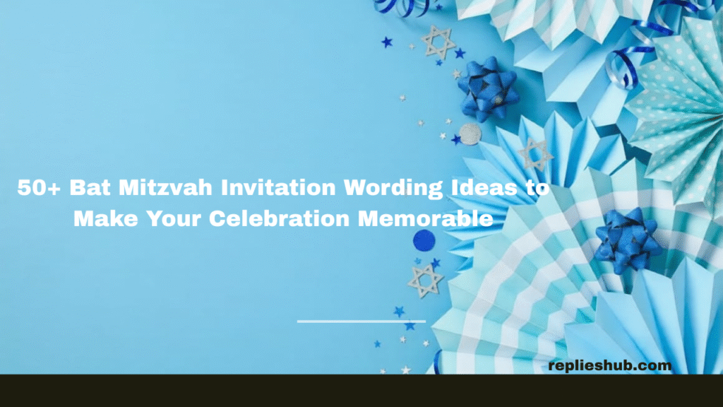 Bat Mitzvah Invitation Wording