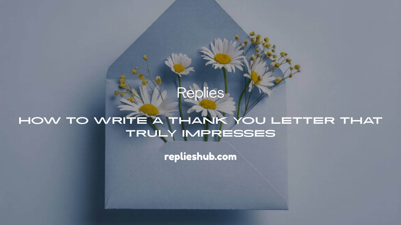 a Thank You Letter